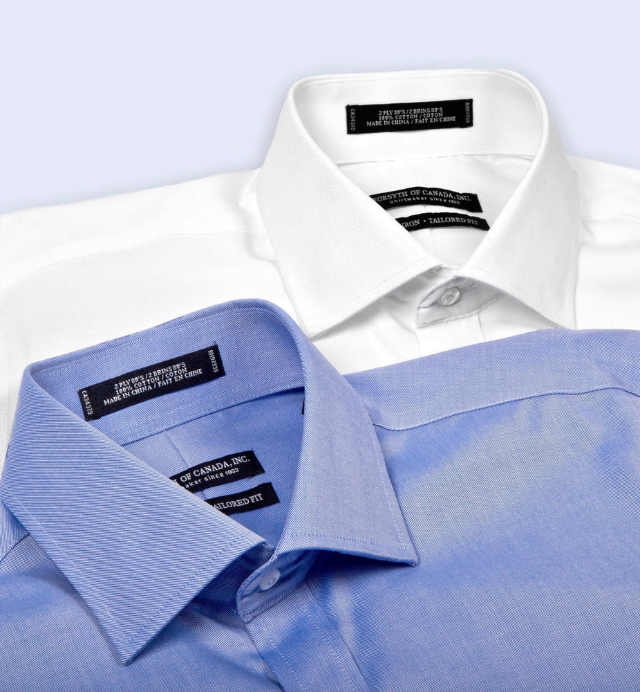 dress shirts canada mens high collar dress shirts Made-in-Canada Pleated Front Straight Collar Formal Shirt 17 x 33-parroquiadesanalbertomagno.com